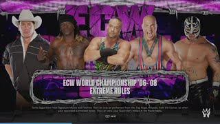 WWE 2K24 RVD VS JBL, R-Truth, Rey '06, Angle '06 5-Man Extreme Elm. Match ECW Tittle '06