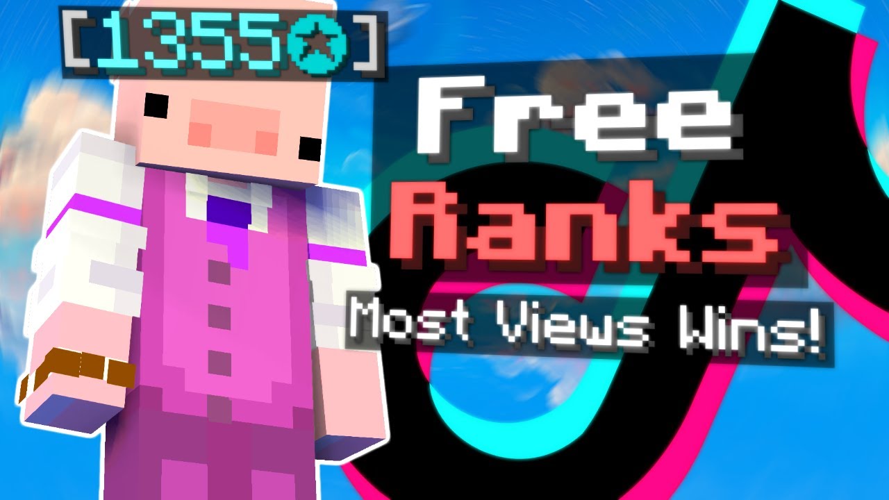 The JOPIG TIKTOK COMPETITION - Free Ranks! (Hypixel Bedwars)