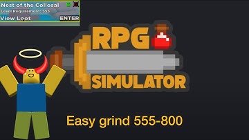 RPG Simulator level 555-800 guide (Easy Method)