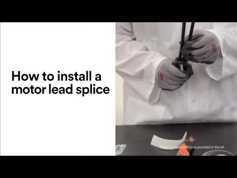 How to install a motor lead splice