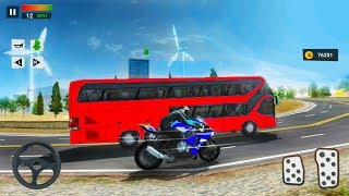 Bike VS Bus Racing Simulation - Android Gameplay FHD screenshot 4