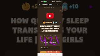 HOW QUALITY SLEEP TRANSFORMS YOUR LIFE | MEMEGIRLS| MEMEFI CODE