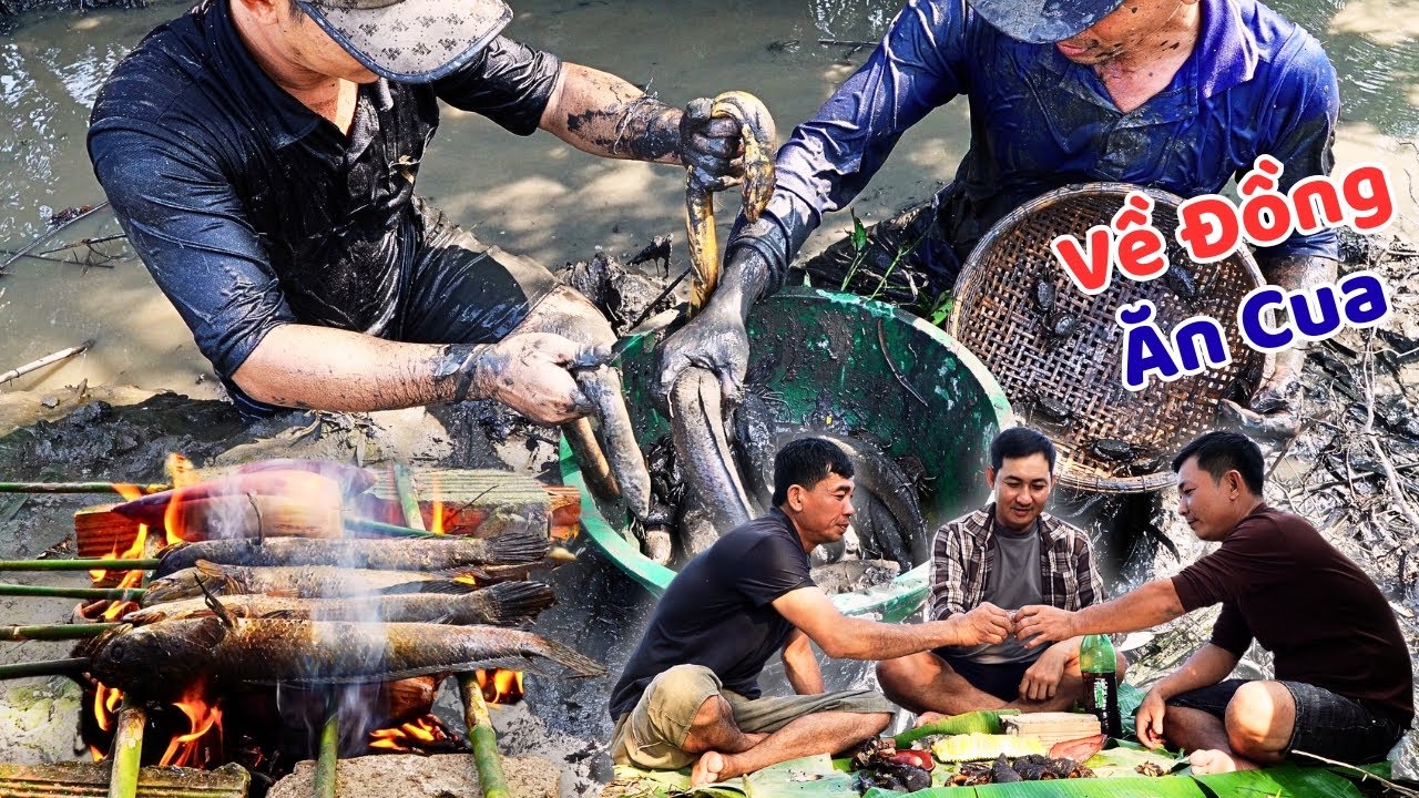 Về Đồng Mình Rủ Anh Em, Bắt Con Cá Nướng Nhậu Cho Đã Thèm | Dân Lục Tỉnh