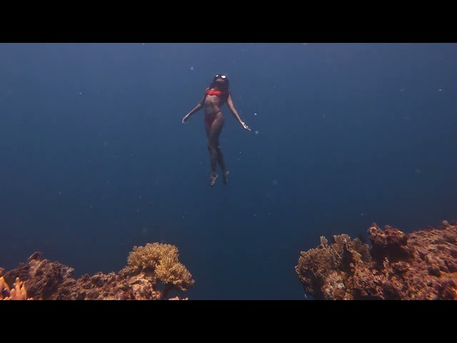 Motivational Freediving underwater Pageant with AquaQueen of the Universe Panglao Bohol Philippines