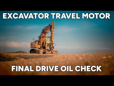 excavator-travel-motor-final-drive-oil-check