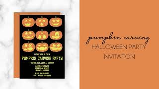 Create a Pumpkin Carving Party Invitation in Minutes | Zazzle Tutorial