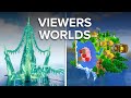 I visited my subscribers minecraft worlds