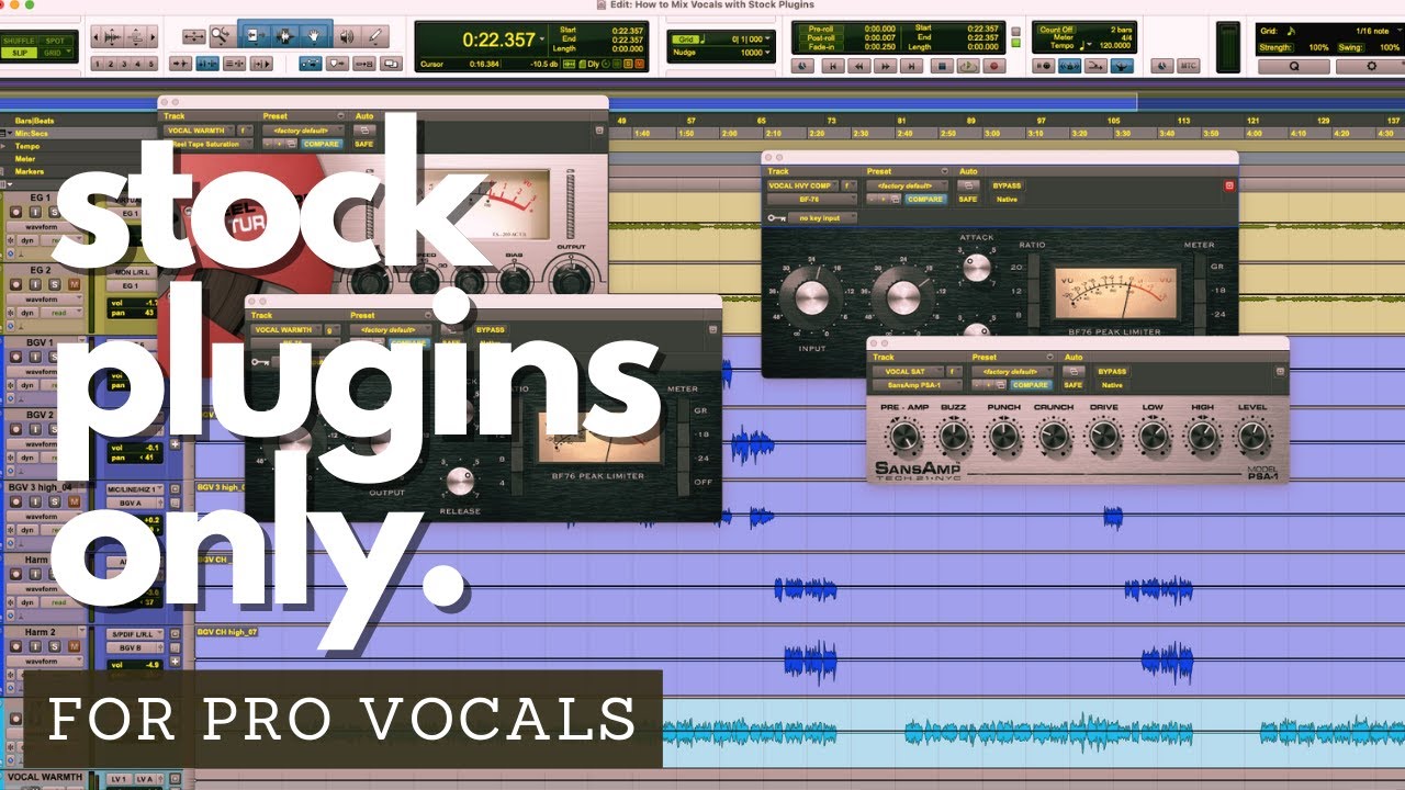 How to MIX VOCALS with STOCK PLUGINS - YouTube