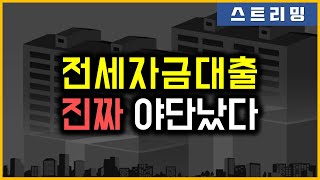 전세자금대출 - 진짜 야단났다