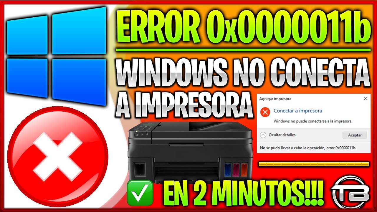 Windows no puede conectarse a la impresora