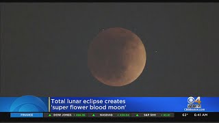 Total Lunar Eclipse Creates 'Super Flower Blood Moon'