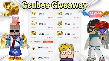 Gcubes Giveaway BlockmanGo - Free Gcubes -100% Real No Clickbait - Gcubes Hack - New Giveaway Bmgo
