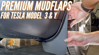 Premium mudflaps for Tesla Model 3 or Y