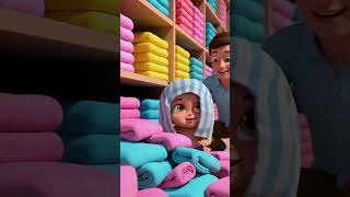 Bad Baby Towel Tumble! 🦆 Fluffy Mess Time-Out | Funny Kids Cartoon