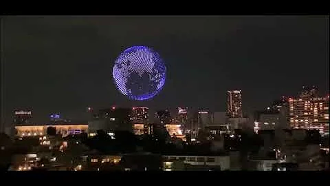 总觉得东京奥运开幕式无人机表演缺少了什么，直到加了个BGM...(转载) - 天天要闻