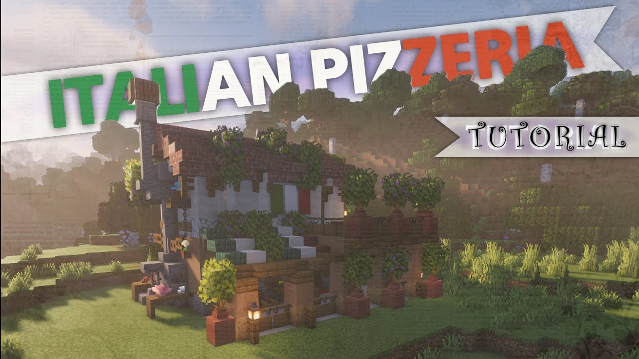 🍕 MINECRAFT Pizzeria Tutorial | Step-by-Step Build Guide 🍕 - YouTube