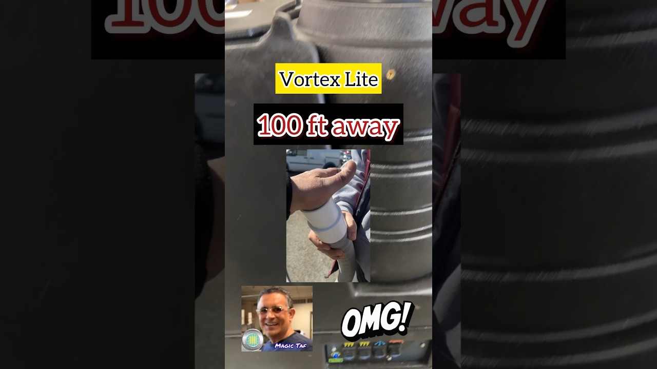 What does 100 ft of vacuum feel like in Vortex Lite. Most powerful carpet cleaning machine at this