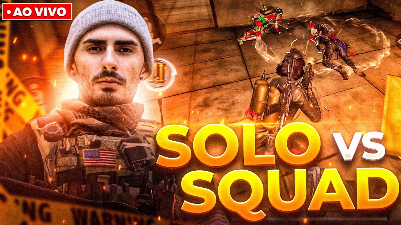 🔴 SOLO vs SQUADS + TORNEIO 20H - COD: MOBILE