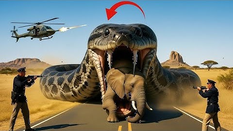 Brave Heroes Save Poor Elephant From Deadly Giant Mutant Python🐍