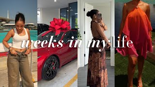 weekly vlog | new car, brand dinners & apartment updates ♡