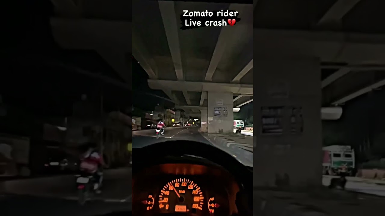 Zomato rider crash 😭.        