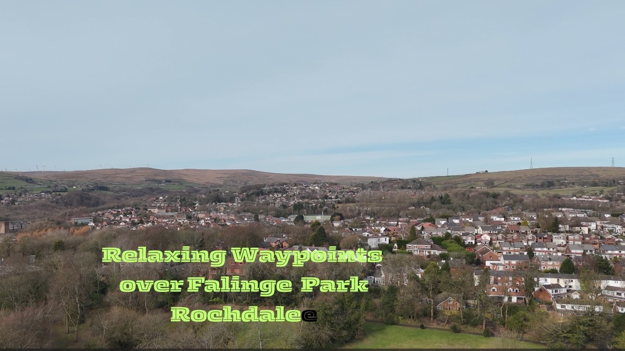 Drone Waypoint footage of Rochdale, UK