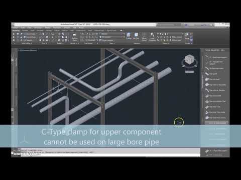 Plant 3D Parametric Hanger Rod Supports