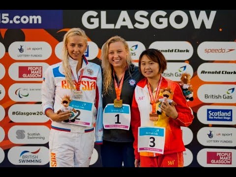 Women's 200m IM SM8 | Victory Ceremony | 2015 IPC Swimming World Championships Glasgow