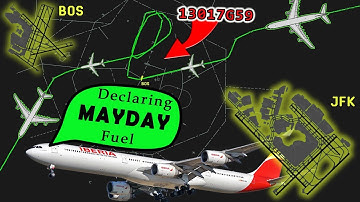 Iberia A340 declares MAYDAY FUEL and diverts to JFK | EXTREME WEATHER!