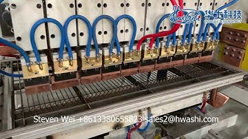 HWASHI Wire Mesh Automatic Welding Machine with wire loading hopper