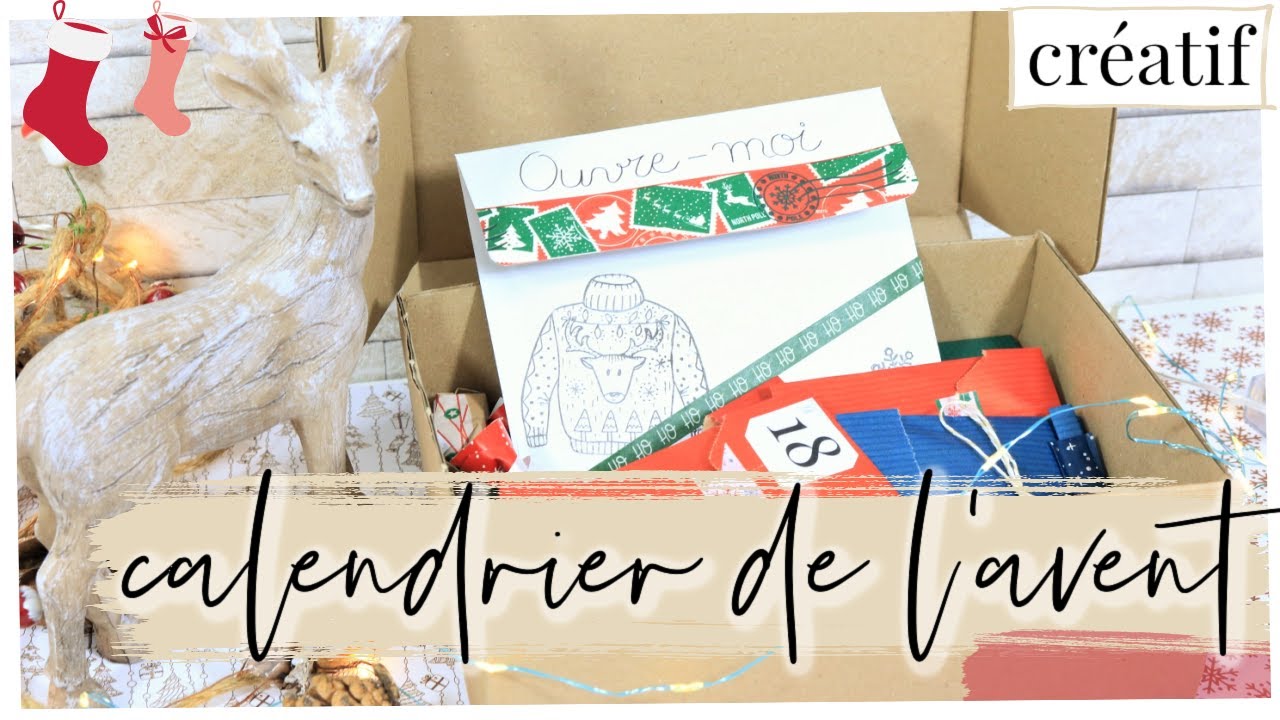 CALENDRIER DE L'AVENT CRÉATIF UNIQUE - YouTube
