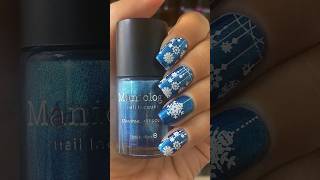 Snow Shimmer  Nail Art ❄️ #nails #nailart #uñas #naildesign #uñasfáciles #navidad