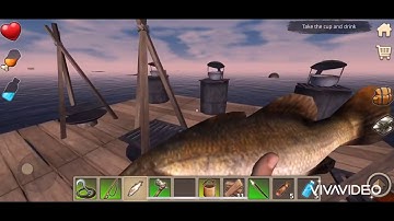 Survival On Raft. Game Play part1. Cách Nấu Nước, Câu Cá, Nướng Cá Sinh Tồn Trên Biển