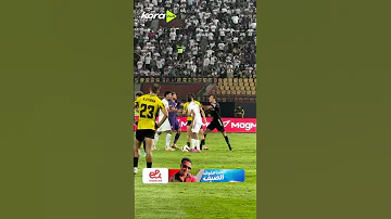 لحظة طرد لاعب وادي دجلة أمام الزمالك في دوري نايل 