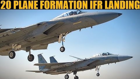 Mass Formation IFR Birthday Group Landing. What can go wrong? | DCS WORLD