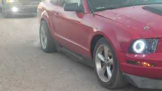 Mustang 2008 burnout McAllen mudpit