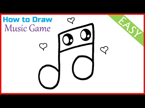 How to Draw Music Notes Step by Step | Music Symbol Drawing | Cute Music Sign Drawing