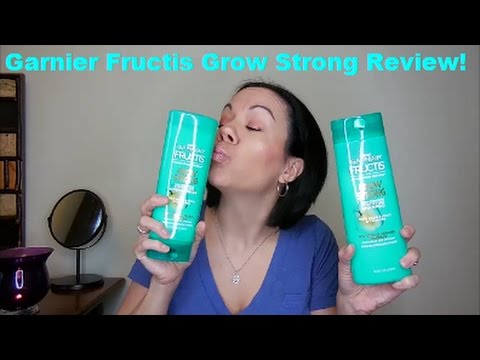 meditation Tilsvarende tilpasningsevne Garnier Fructis Grow Strong Shampoo and Conditioner Review!!! - YouTube