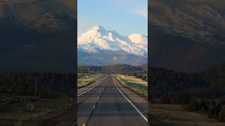 breathtaking view of Mt. Shasta this morning. #travel #lifeontheroad #otr  #truckerlife #nature