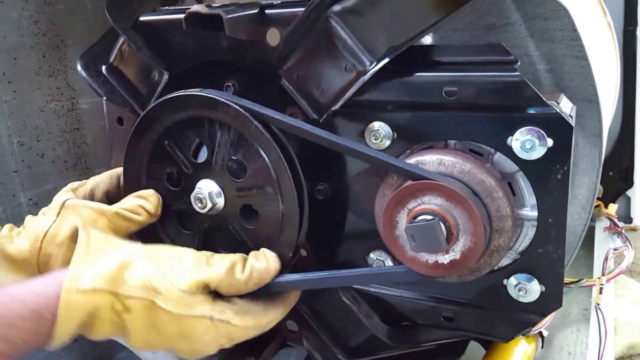 Replacing a worn GE washer drive belt