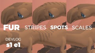 How I added procedural fur, scales, stripes, spots and more (evolution sim devlog 1-1)