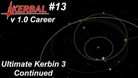 Mun to Minmus Transfer UK3C Continued - KSP 1.0 Career Mode #13 - Kerbal Space Program Walkthrough
