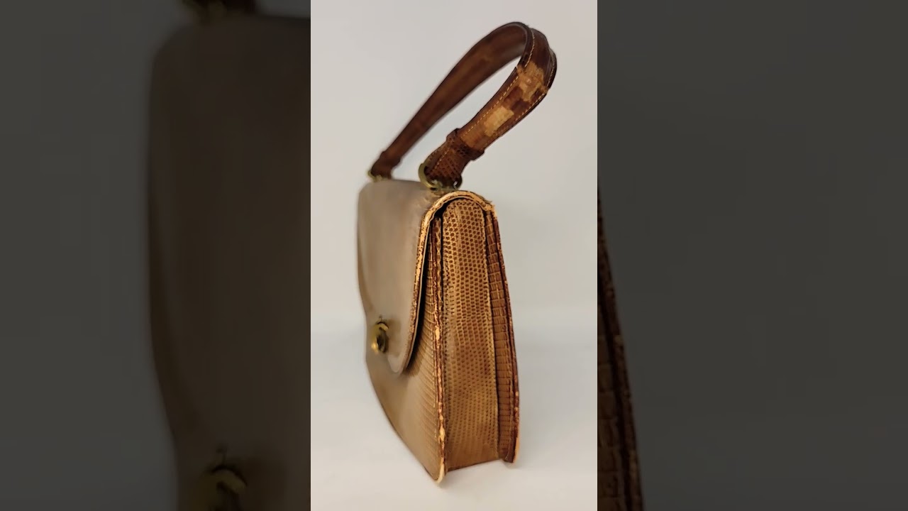 VERY RARE 1950's JANE BRAK CROCODILE BAG! MADE IN PARIS! 