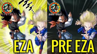 Eza And Pre Eza Lr Agl Future Androids Comparison Dbz Dokkan Battle
