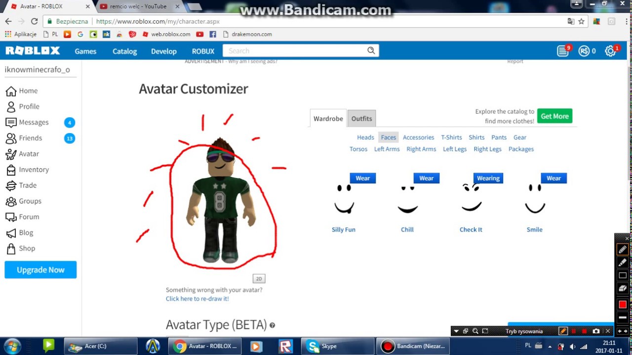 How To Create A Cool Guy In Roblox For Free Youtube - roblox account giveaway 2017 boy youtube