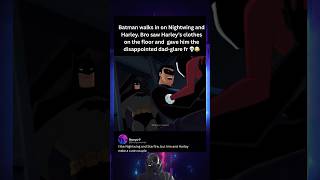 Batman catching Nightwing with Harley Quinn #batman #dccomics