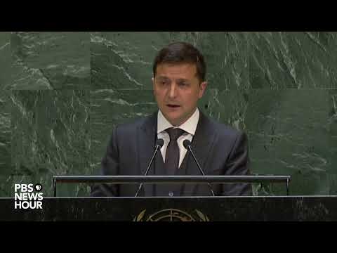 WATCH: Ukraine President Volodymyr Zelenskyy's full speech to the UN ...