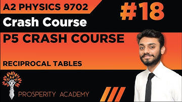Reciprocal Tables | Question 2 | P5 Crash Course | 9702 A2 Physics Urdu/Hindi