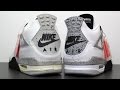 Comparison: 1999 vs 2016 Air Jordan 4 IV Retro White Cement