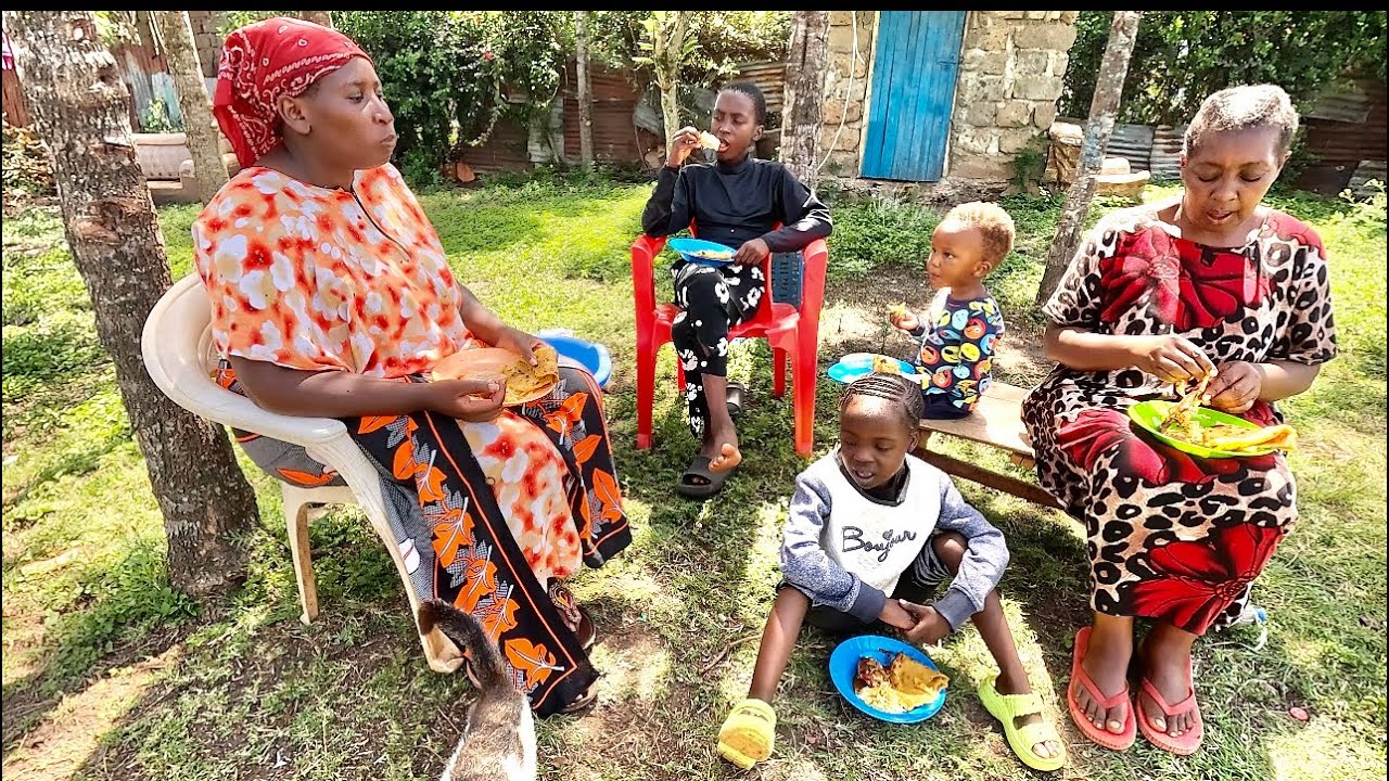 Peaceful Life in African Village | Cooking soft chapatis and delicious chicken stew 